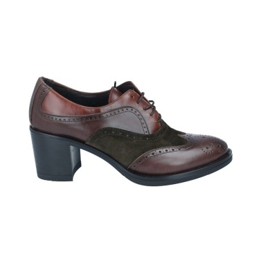 Oxford Shoes with Lace and Heel for Women by Luis Gonzalo 5013M