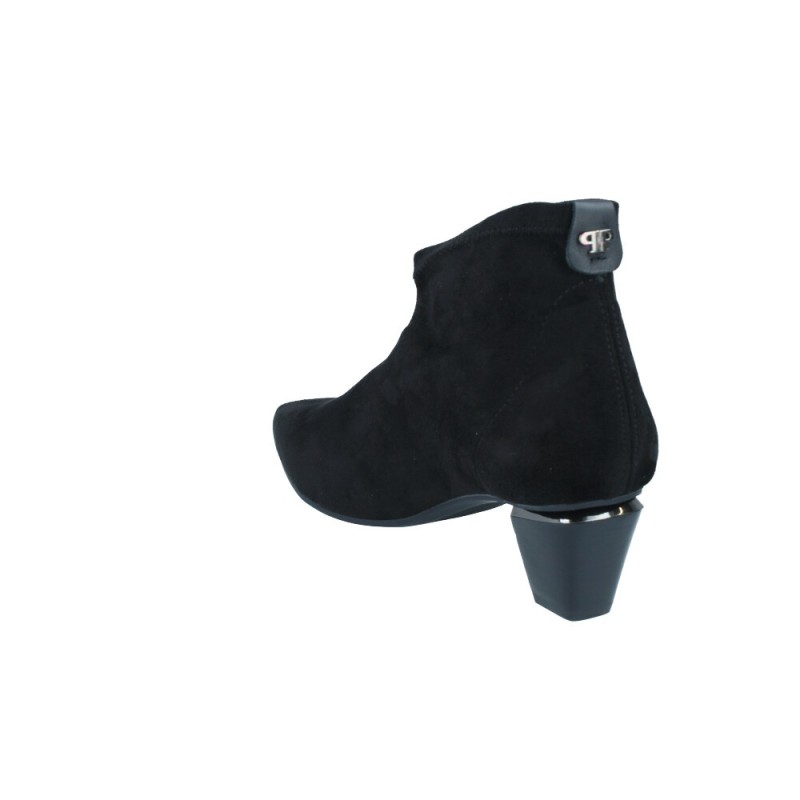 Botines con Tacón de Ante Elástico para Mujer de Pedro Miralles 28395