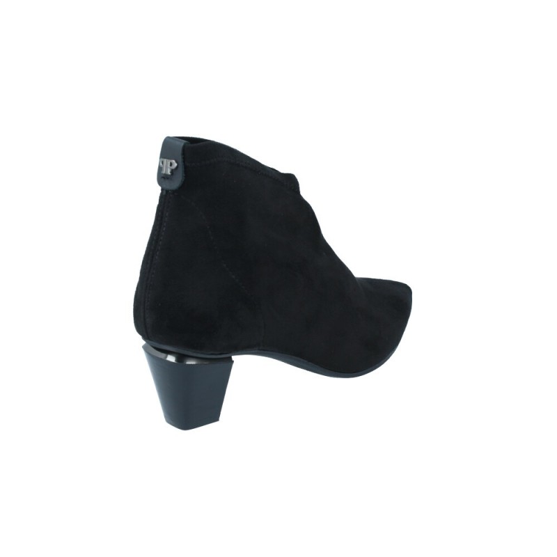 Botines con Tacón de Ante Elástico para Mujer de Pedro Miralles 28395