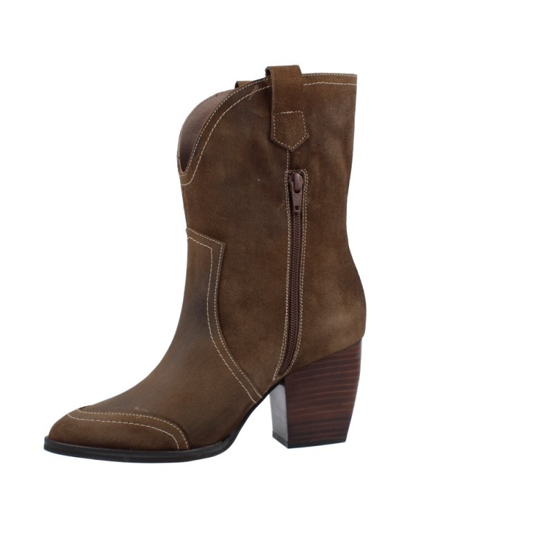 Botas Casual Tejanas o Camperas con Tacon para Mujer de Wonders M-4106