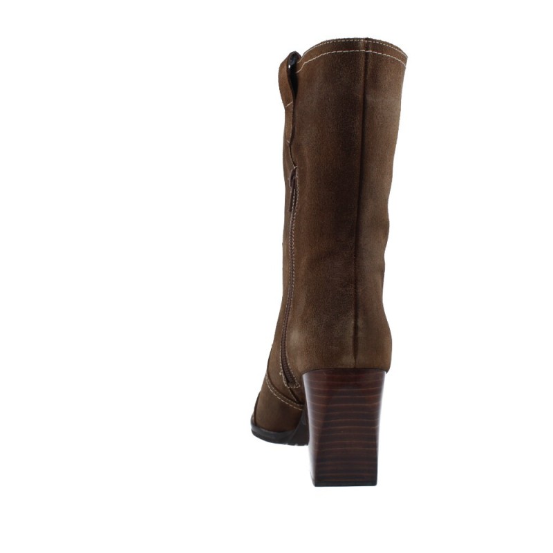 Botas Casual Tejanas o Camperas con Tacon para Mujer de Wonders M-4106