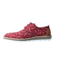 Calzados Vesga Zapatos Casual Con Cordones Para Hombres De Partelas Tarifa Color Burdeos Foto 5