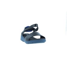 Calzados Vesga Sandalias Casual con Cuña para Mujer de Pepe Menargues 10003 Color Negro y Azul Foto 3