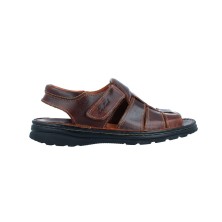 Calzados Vesga Sandalias Cangrejeras Casual Hombre de Leyland Suave 10032 Color Marrón Foto 1