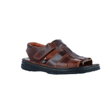 Calzados Vesga Sandalias Cangrejeras Casual Hombre de Leyland Suave 10032 Color Marrón Foto 2