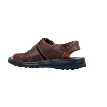 Calzados Vesga Sandalias Cangrejeras Casual Hombre de Leyland Suave 10032 Color Marrón Foto 6