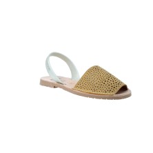 Calzados Vesga Sandalias Abarcas Menorquinas Mujer Ria 27800-2-S2 Color Nobuck Mostaza Foto 2