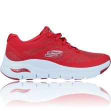 Calzados Vesga Zapatillas Deportivas Sneakers para Mujer de Skechers 149055 Arch Fit Vivid Memory color rojo foto 1