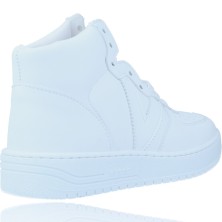 Calzados Vesga Botin Deportivo Basket Vegano para Mujer de Victoria 129116 color blanco foto 8