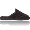 Nordikas 236 Top Line Zapatillas de Casa Sin Talón Serraje Hombre