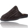 Nordikas 236 Top Line Men's Suede Mule Slippers House Shoes Backless
