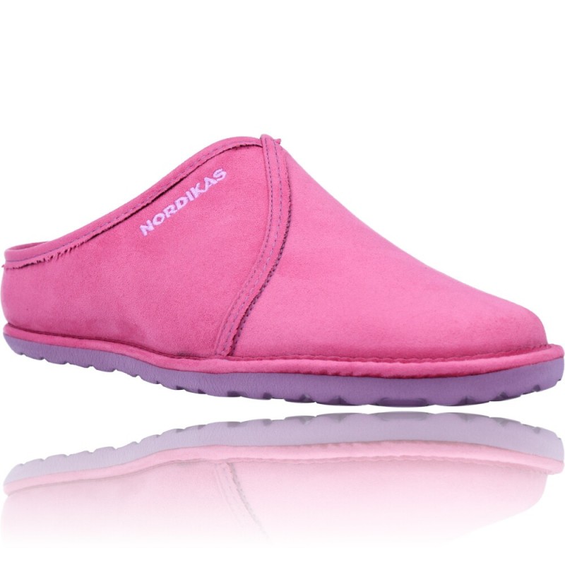 Santuario azufre Edad adulta Zapatillas de Casa para Mujer Nordikas Tex SRA 1280 Microsuede