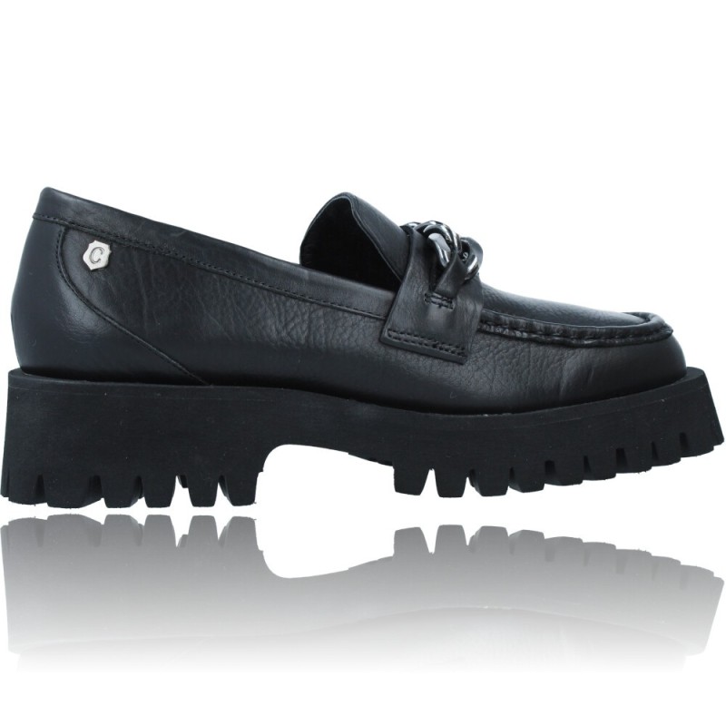Zapatos de Piel Mocasines Casual para Mujer de Carmela 67985