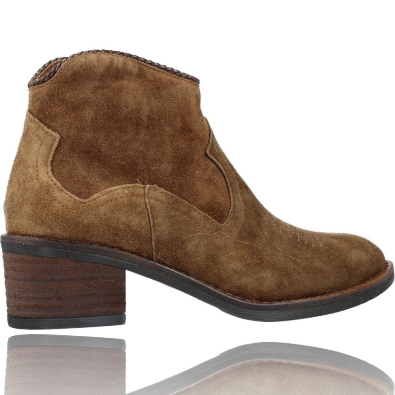 Botines de Piel Camperos o Tejanos Casual para Mujer de Alpe 444511