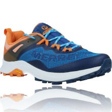 Calzados Vesga Zapatillas Deportivas de Competición para Hombre Merrell Mtl Long Sky J135153 color azul y naranja foto 2