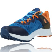 Calzados Vesga Zapatillas Deportivas de Competición para Hombre Merrell Mtl Long Sky J135153 color azul y naranja foto 4