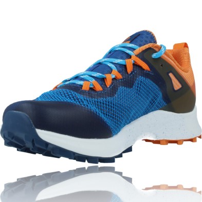 Calzados Vesga Zapatillas Deportivas de Competición para Hombre Merrell Mtl Long Sky J135153 color azul y naranja foto 1