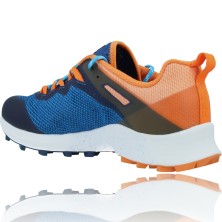 Calzados Vesga Zapatillas Deportivas de Competición para Hombre Merrell Mtl Long Sky J135153 color azul y naranja foto 6