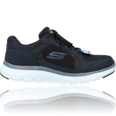 Calzados Vesga Zapatillas Deportivas de Piel Waterproof para Hombres de Skechers 232222 Flex Advantage 4.0 color negro foto 1