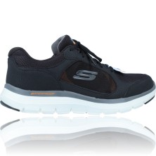 Calzados Vesga Zapatillas Deportivas de Piel Waterproof para Hombres de Skechers 232235 Flex Advantage 4.0 color negro foto 9