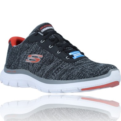 Calzados Vesga Zapatillas Deportivas para Hombre de Skechers Flex Advantage 4.0 Neptis 232235 color negro y rojo foto 1