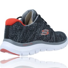 Zapatillas Deportivas para Hombre de Skechers Flex Advantage 4.0 Neptis 232235 color negro y rojo foto 8