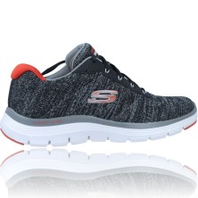 Zapatillas Deportivas para Hombre de Skechers Flex Advantage 4.0 Neptis 232235 color negro y rojo foto 9
