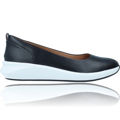 Zapatos Bailarinas Casual de Piel para Mujer de Clarks Unstructured Un Rio  Vibe