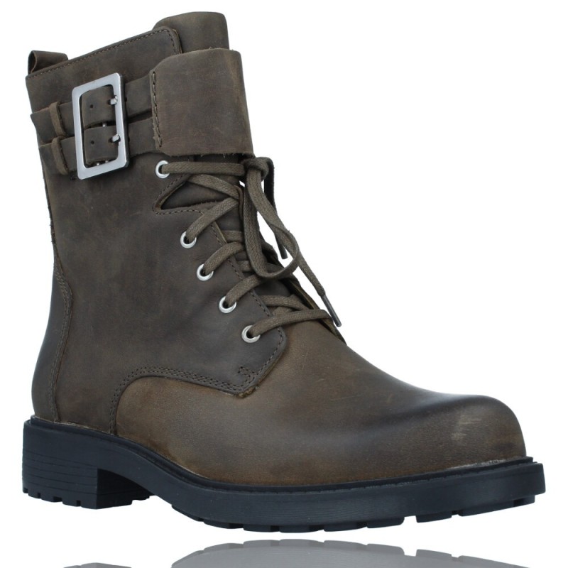 Botas Militares de Piel con Cordones para Mujer de Clarks Orinoco 2 Lace