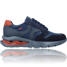 Calzados Vesga Zapatos Deportivos de Piel con Cordones para Hombre de Callaghan Adaptaction 45405 Vento color azul foto 1