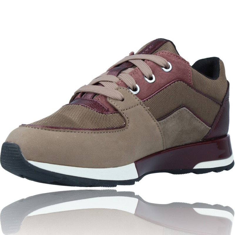 Zapatillas Deportivas Casual de Piel para Mujer Geox New Aneko Amphibiox  D16LYC