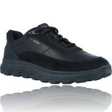 Calzados Vesga Zapatillas Deportivas Casual de Piel para Hombre de Geox Spherica U16BYE color negro foto 2