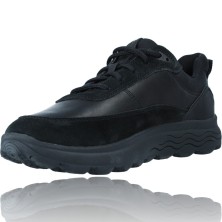 Calzados Vesga Zapatillas Deportivas Casual de Piel para Hombre de Geox Spherica U16BYE color negro foto 4