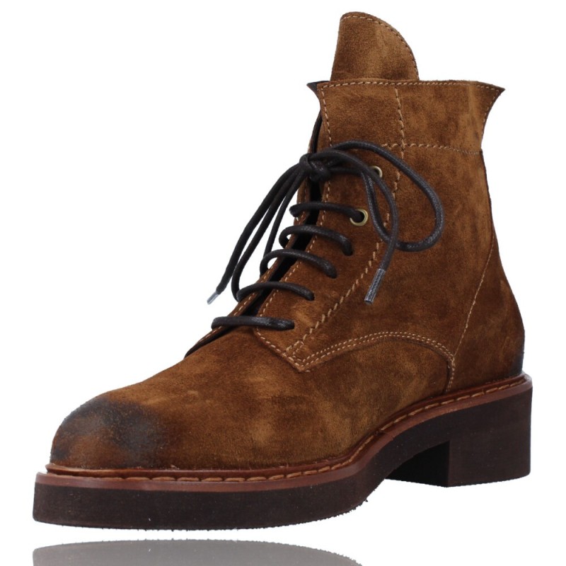 Botines Casual de Piel con Cordones para Mujer de Pedro Miralles 29248 Nagoya