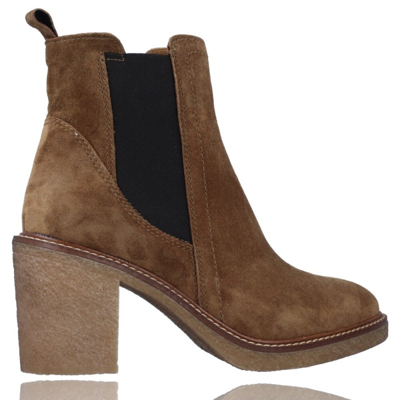 Botines de Piel estilo Casual Chelsea para Mujer de Alpe 4396
