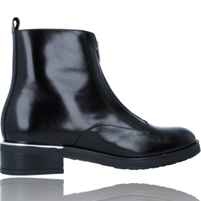 Botines Casual de Piel con Cremallera Frontal para Mujer de Wonders C-5451