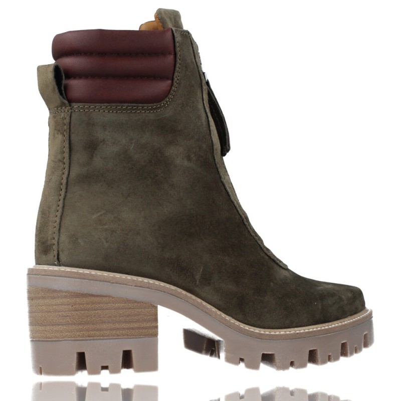 Botines Casual de Piel con Cremallera para Mujer de Alpe 2031 Bryce