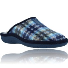 Calzados Vesga Zapatillas de Casa Pantuflas Destalonadas para Mujer de Nordikas Boreal Sra 1718 color azul foto 2