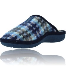 Calzados Vesga Zapatillas de Casa Pantuflas Destalonadas para Mujer de Nordikas Boreal Sra 1718 color azul foto 4