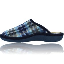 Calzados Vesga Zapatillas de Casa Pantuflas Destalonadas para Mujer de Nordikas Boreal Sra 1718 color azul foto 5