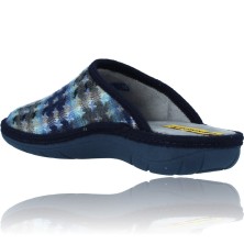 Calzados Vesga Zapatillas de Casa Pantuflas Destalonadas para Mujer de Nordikas Boreal Sra 1718 color azul foto 6