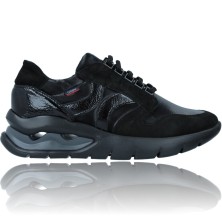 Calzados Vesga Zapatillas Deportivas Casual Sneakers de Piel para Mujeres de Callaghan 45808 Aria color negro foto 1
