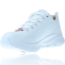 Calzados Vesga Zapatillas Deportivas para Mujer de Skechers Arch Fit 149146 color blanco foto 4