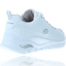 Calzados Vesga Zapatillas Deportivas para Mujer de Skechers Arch Fit 149146 color blanco foto 8