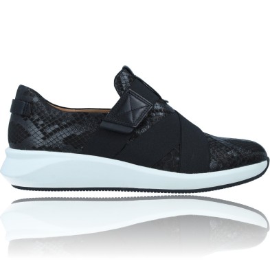 Calzados Vesga Zapatos Casual de Piel para Mujer de Clarks Un Rio Strap color negro foto 1