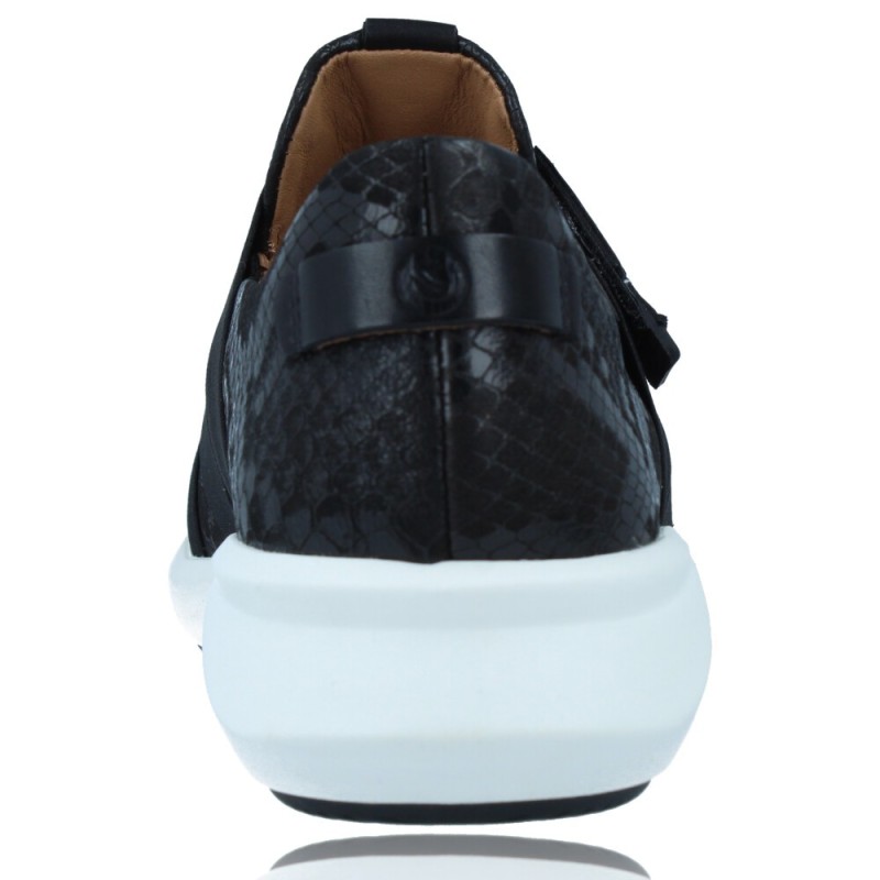 CLARKS Zapatilla Urbana Mujer Cuero Blanca Clarks