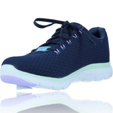 Calzados Vesga Zapatillas Deportivas Sneakers Casual Waterproof para Mujeres de Skechers 149298 Flex Appeal color marino foto 4