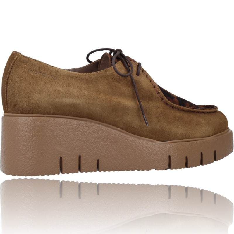 Zapatos Casual con Cordones Wallabee para Mujeres de Wonders E-6231 Mood