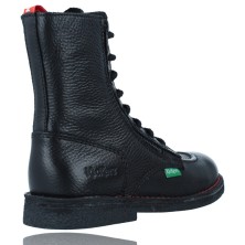 Botines Casual de Piel con Cordones para Mujeres de Kickers 814384 Meetckzip color negro foto 8