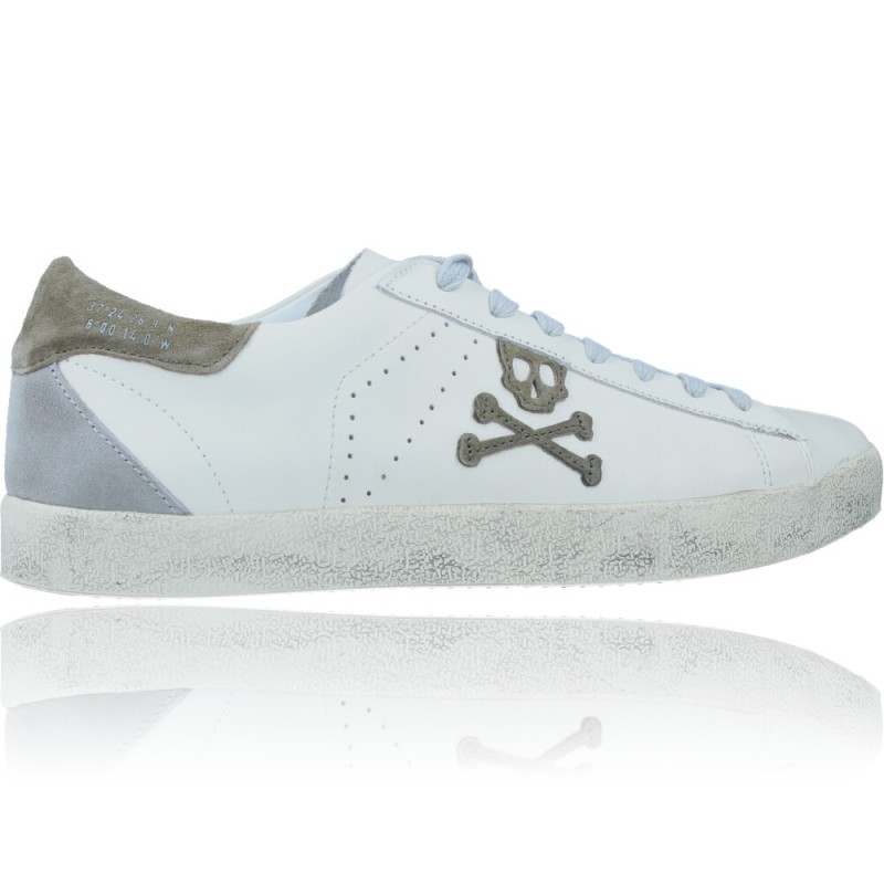 Zapatillas Deportivas Casual Bambas Sneakers de Piel para Hombres de  Scalpers 29769 Henry